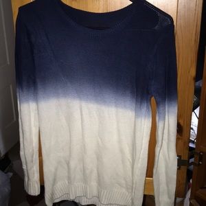 Blue/White gradient sweater - M